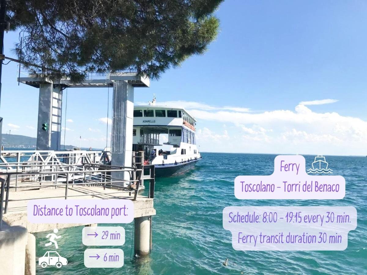 Panorama Lake View, Pool & Garden, 2 Bathrooms, Kingsize & Single-Beds, Fast Internet توسكولانو ماديرنو المظهر الخارجي الصورة
