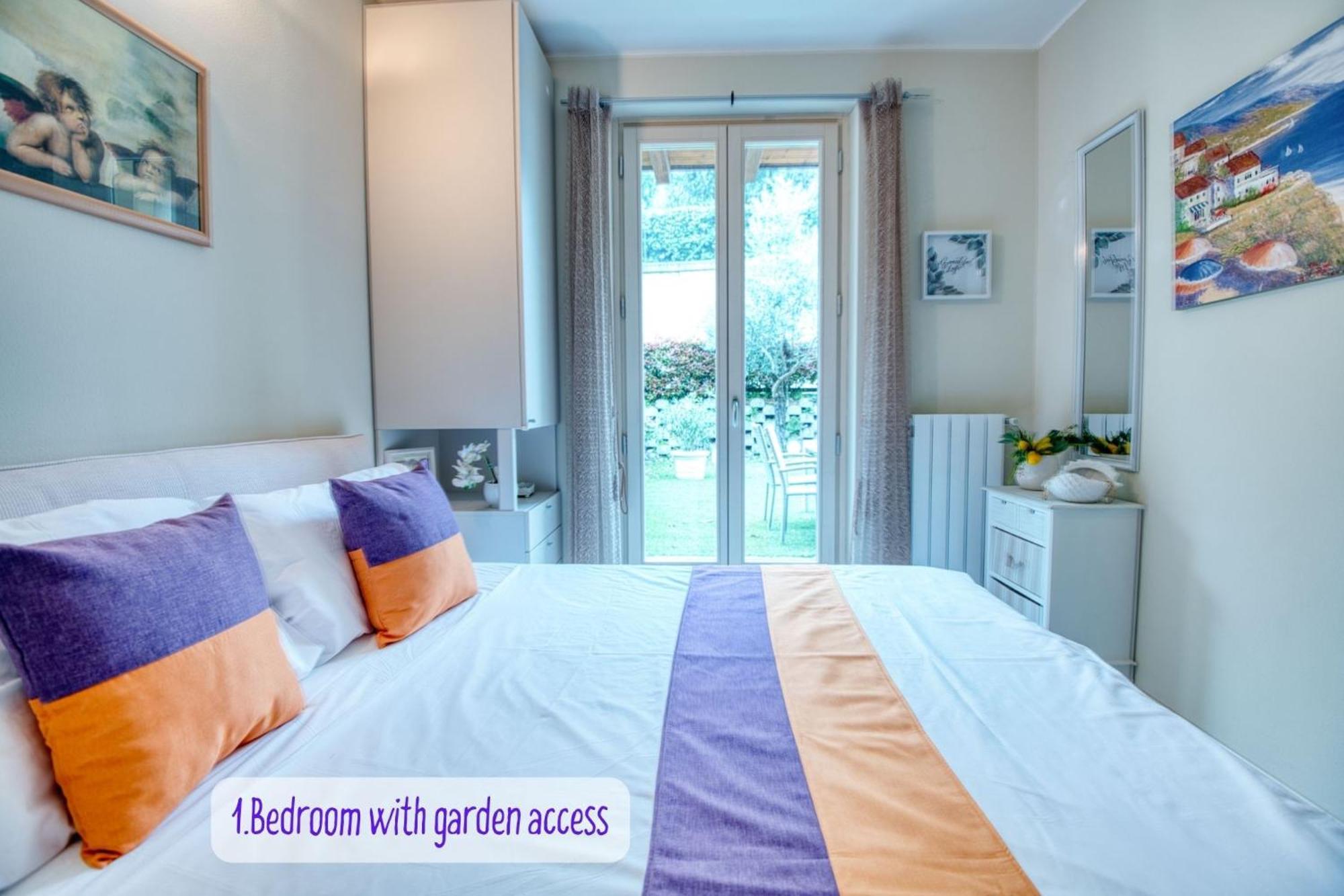 Panorama Lake View, Pool & Garden, 2 Bathrooms, Kingsize & Single-Beds, Fast Internet توسكولانو ماديرنو المظهر الخارجي الصورة
