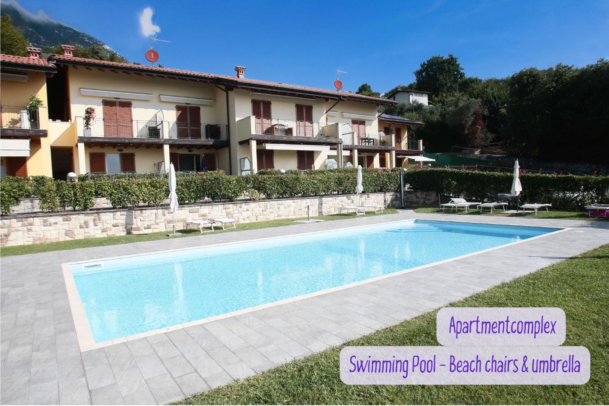 Panorama Lake View, Pool & Garden, 2 Bathrooms, Kingsize & Single-Beds, Fast Internet توسكولانو ماديرنو المظهر الخارجي الصورة